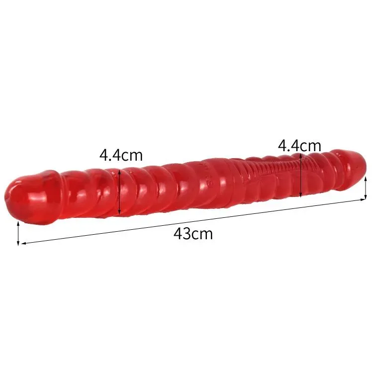 16.5 IN Long Thread Double Sided PVC Dildo 1 16.5 IN Long Thread Double Sided PVC Dildo 1