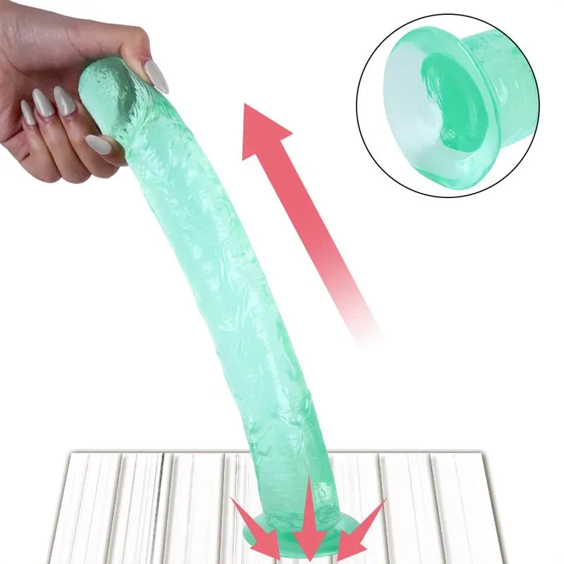 10 IN Long Slim Green PVC Dildo Strap On Kits 6 10 IN Long Slim Green PVC Dildo Strap On Kits 6