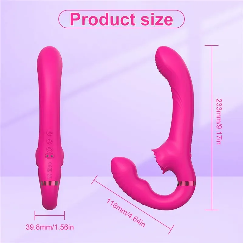 Remote Control Strapless Strap on Dildo Vibrator 4 Remote Control Strapless Strap on Dildo Vibrator 4