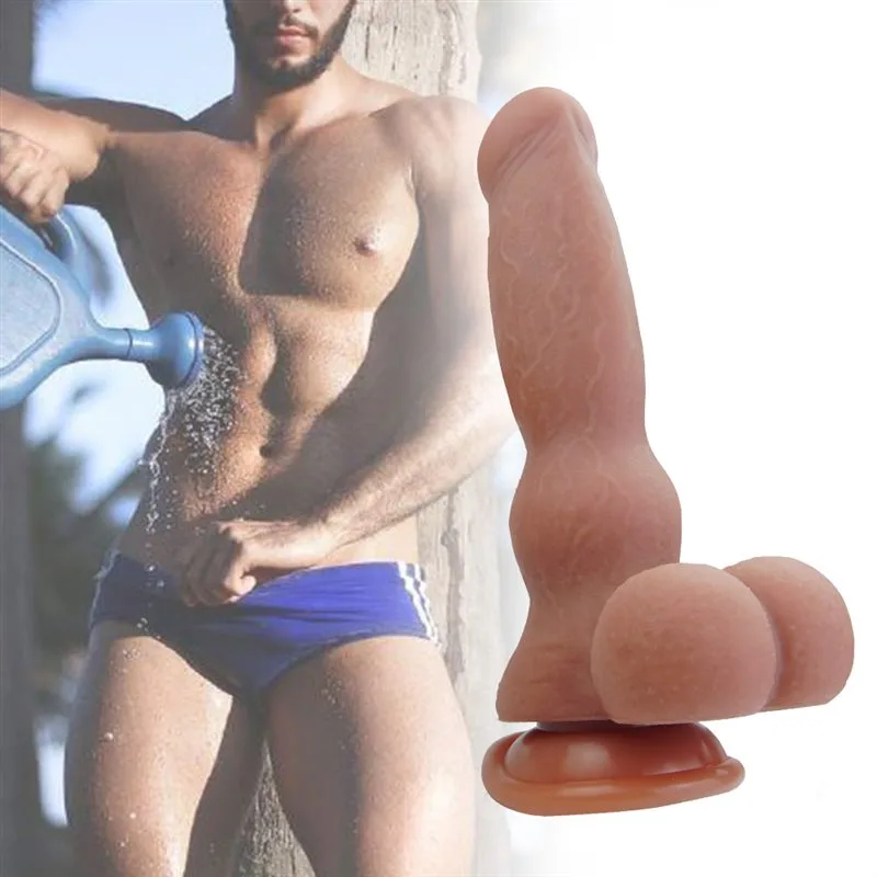 8 IN Unique Real Touch Silicone Knot Dildo 6 8 IN Unique Real Touch Silicone Knot Dildo 6