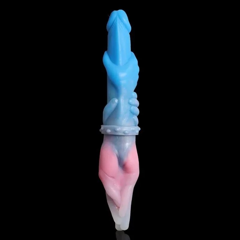 13 IN Colored Double Fisting Dildo Magic Hand Cock 2 13 IN Colored Double Fisting Dildo Magic Hand Cock 2