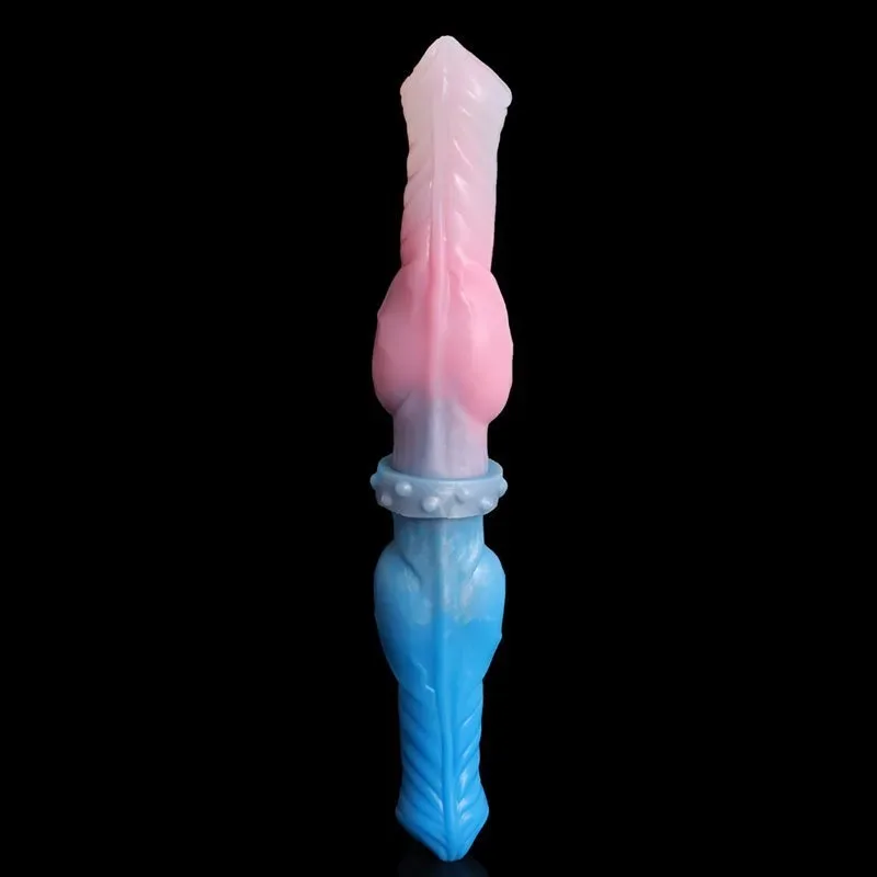 12 IN Silicone Double Sided Dog Knot Dildo 1 12 IN Silicone Double Sided Dog Knot Dildo 1