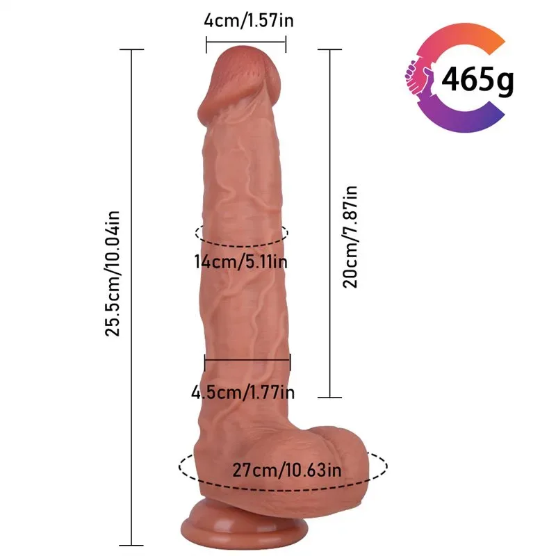 10 IN Long Natural Fat Best Silicone Dildo 1 10 IN Long Natural Fat Best Silicone Dildo 1
