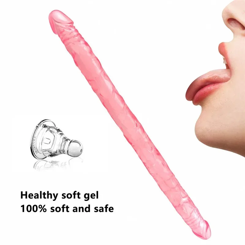 21.5 IN Flexible Double Ended PVC Dildo 2 21.5 IN Flexible Double Ended PVC Dildo 2