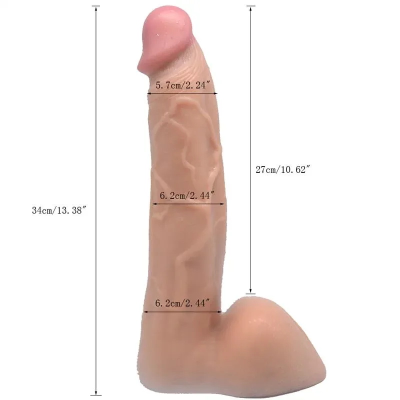 13 IN Bendable Large Thickness PVC Dildo 1 13 IN Bendable Large Thickness PVC Dildo 1