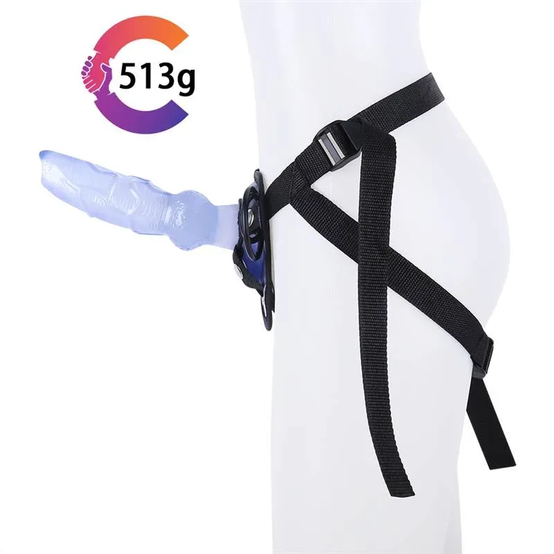 8 IN Dog Knot Dildo Deluxe Glitter Strap-On Harness Kit 2 8 IN Dog Knot Dildo Deluxe Glitter Strap-On Harness Kit 2