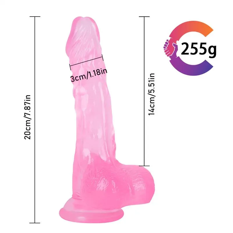 7.5 IN Thin Pink PVC Dildo Strap On Harness Set 2 7.5 IN Thin Pink PVC Dildo Strap On Harness Set 2