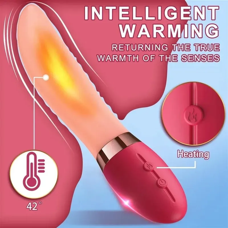 Ultra-Soft Heated Women Clitoris G-Spot Tongue Licking Vibrator 2 Ultra-Soft Heated Women Clitoris G-Spot Tongue Licking Vibrator 2