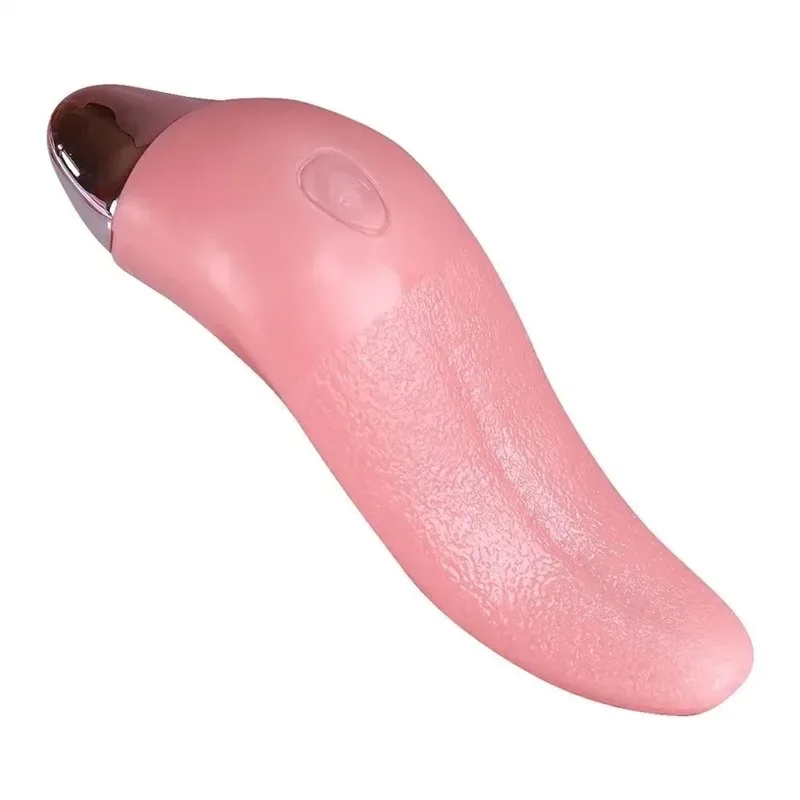 10 Vibration Realistic Heating Tongue Vibrator - Image 1