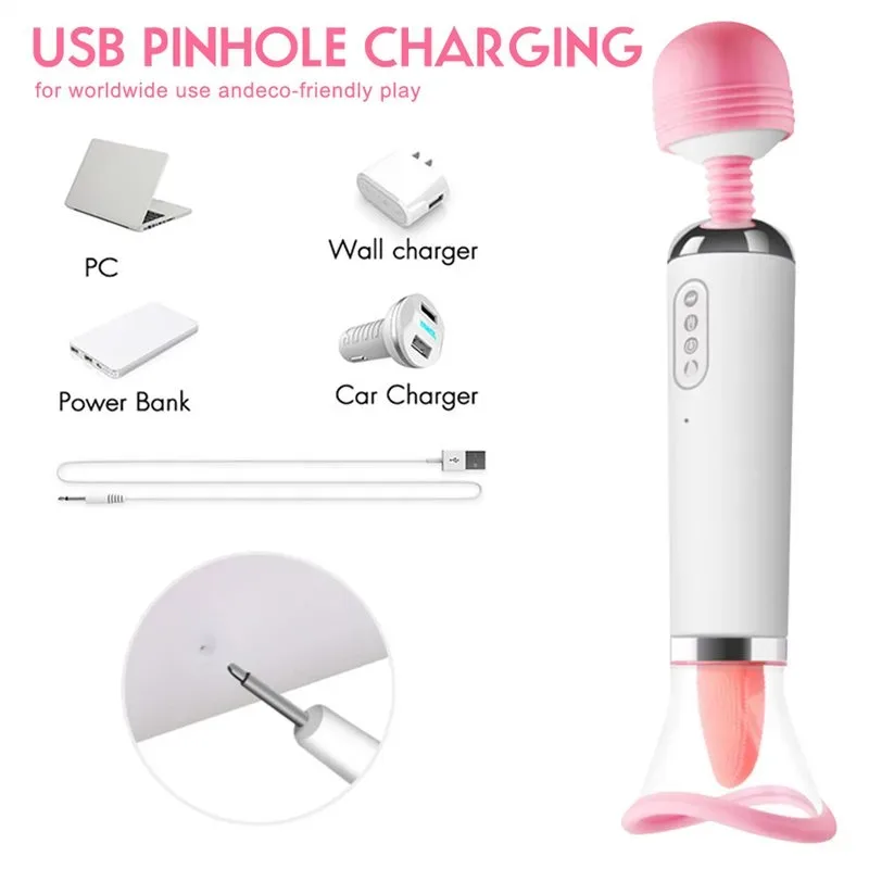 Multi-Functions Intelligent Heating Wand Vibrator 3 Multi-Functions Intelligent Heating Wand Vibrator 3