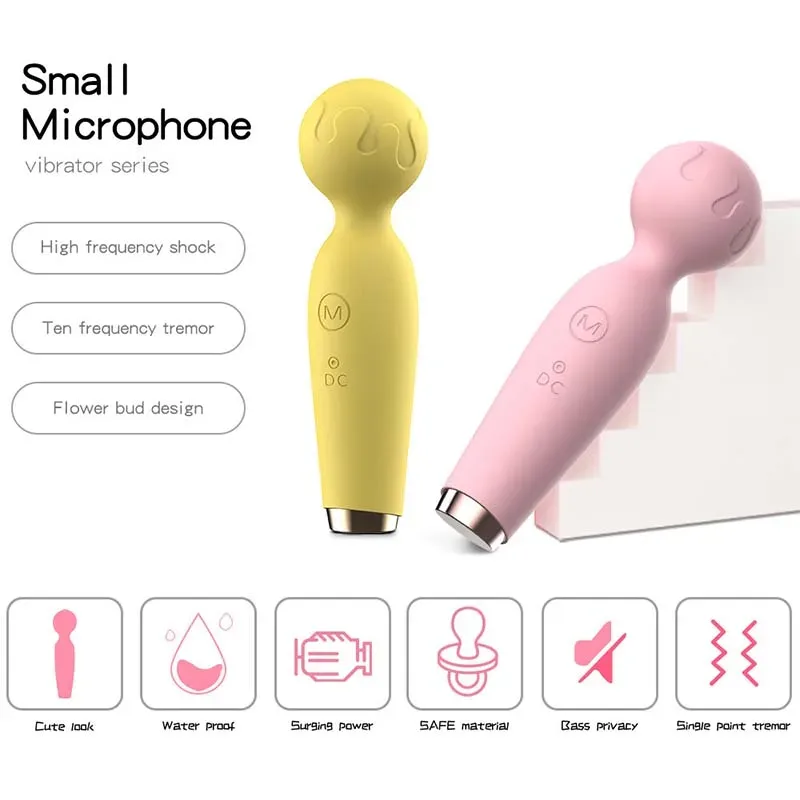 Cordless 10 Vibration Pink Mini Magic Wand Massager 1 Cordless 10 Vibration Pink Mini Magic Wand Massager 1