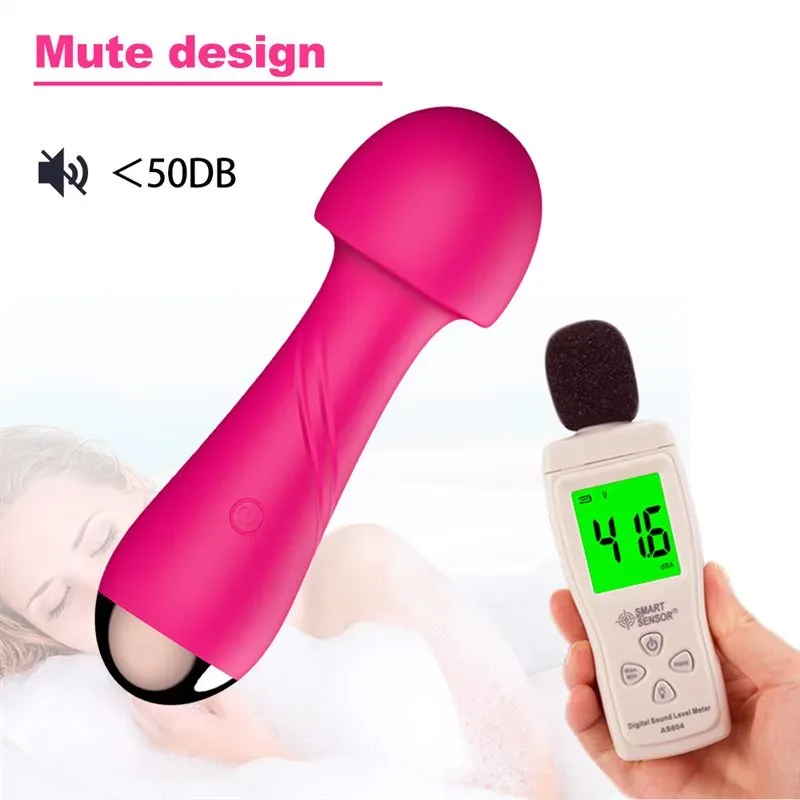 12 Vibration Mushroom Head Mini Personal Wand Vibrator 4 12 Vibration Mushroom Head Mini Personal Wand Vibrator 4