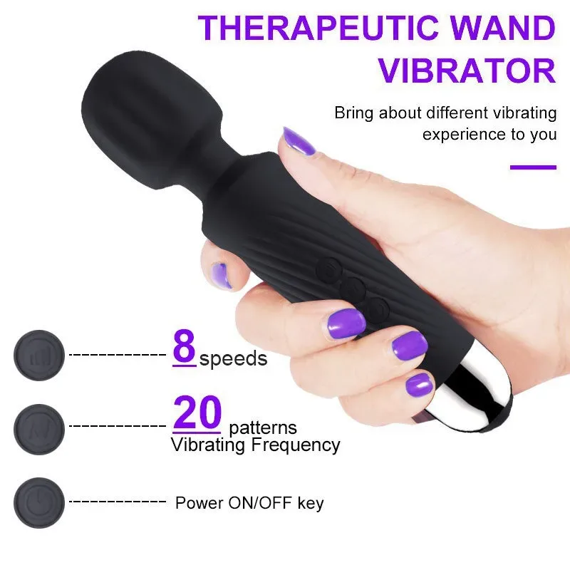 Portable Wand Vibrating Massager for Adults 2 Portable Wand Vibrating Massager for Adults 2
