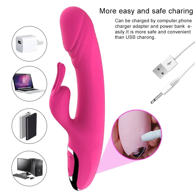 Ultra-soft Silicone Rabbit Vibrator G-spot Stimulation 4 Ultra-soft Silicone Rabbit Vibrator G-spot Stimulation 4