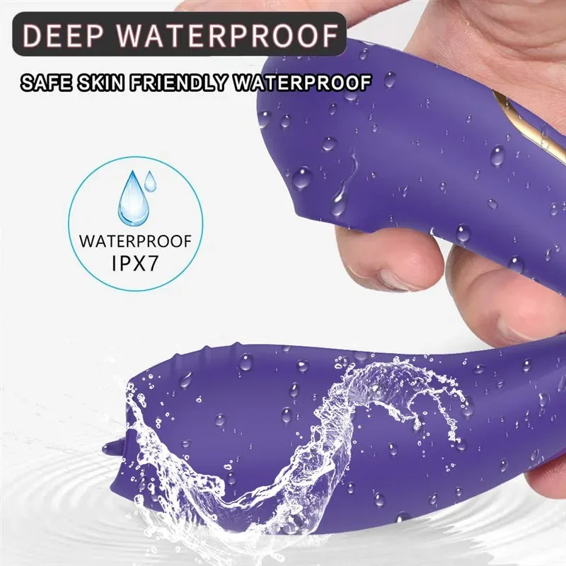 Wearable Sucking and Licking Vibrator with Remote Control 5 Wearable Sucking and Licking Vibrator with Remote Control 5