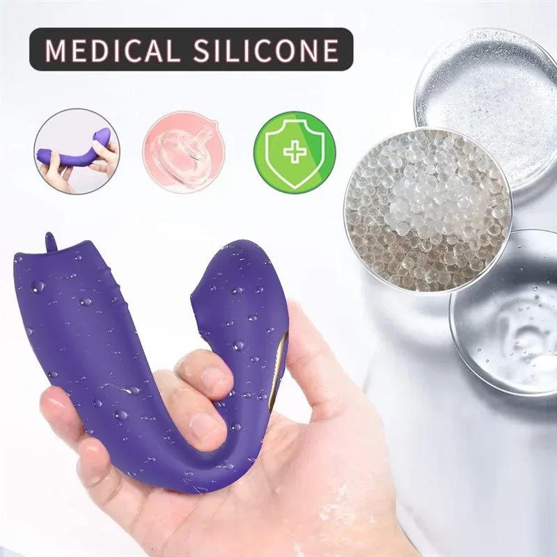 Wearable Sucking and Licking Vibrator with Remote Control 6 Wearable Sucking and Licking Vibrator with Remote Control 6