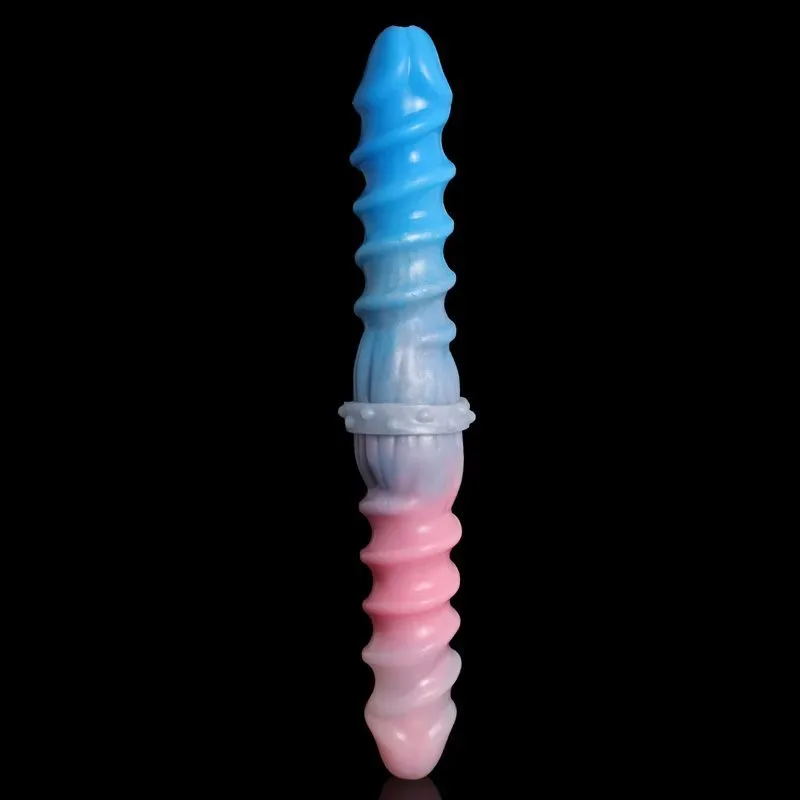 13 IN Silicone Double Sided Spiral Dildo 1 13 IN Silicone Double Sided Spiral Dildo 1