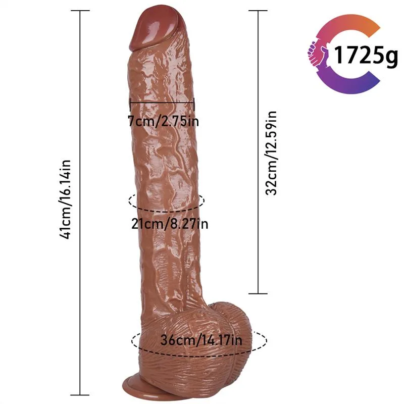 16 IN Extreme PVC Dildo with Realistic Glans 1 16 IN Extreme PVC Dildo with Realistic Glans 1