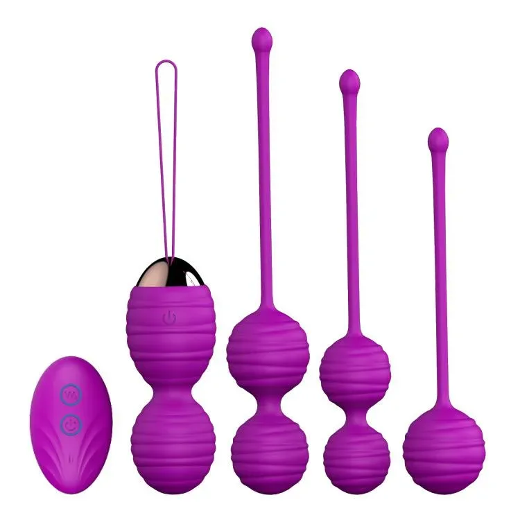 b694b1c8bb488d9e Vibrating Egg Vagina Exercise Kegel Balls 4pcs/Set