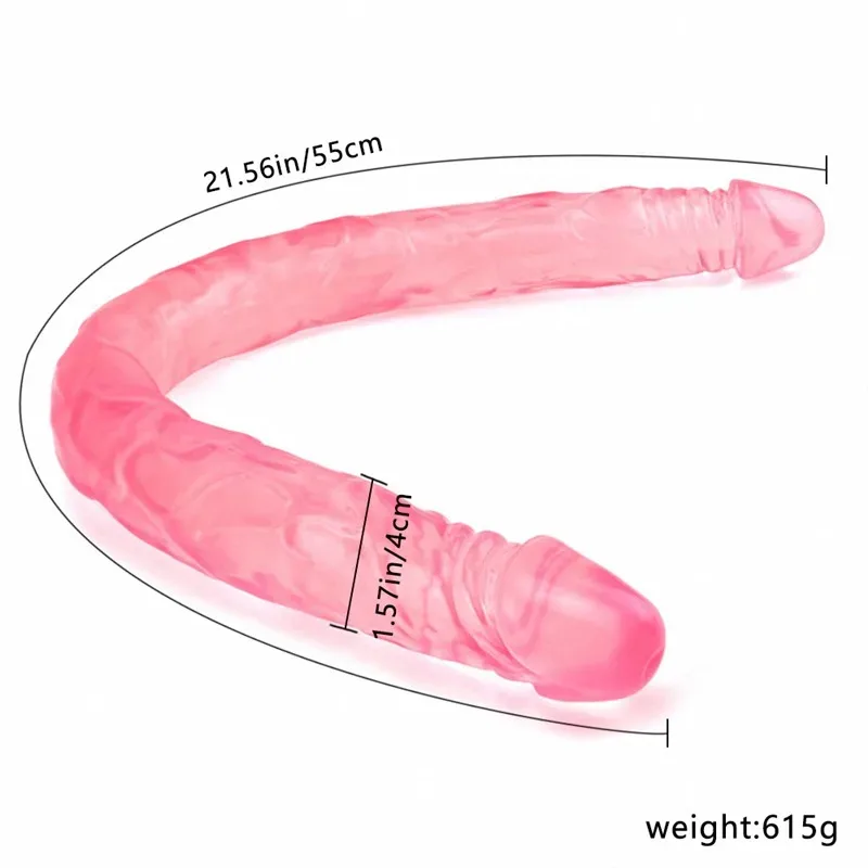 21.5 IN Flexible Double Ended PVC Dildo 1 21.5 IN Flexible Double Ended PVC Dildo 1