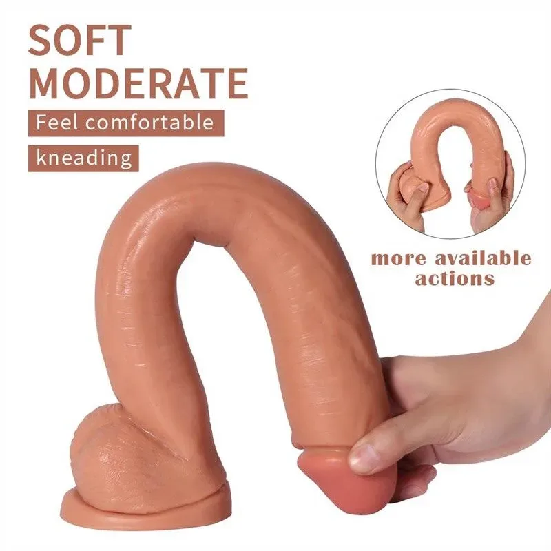 15.5 IN Big Long Flexible PVC Dildo 3 15.5 IN Big Long Flexible PVC Dildo 3