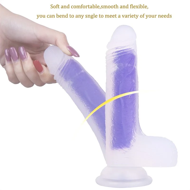 7 IN Small Starter Silicone Luminous Dildo 5 7 IN Small Starter Silicone Luminous Dildo 5