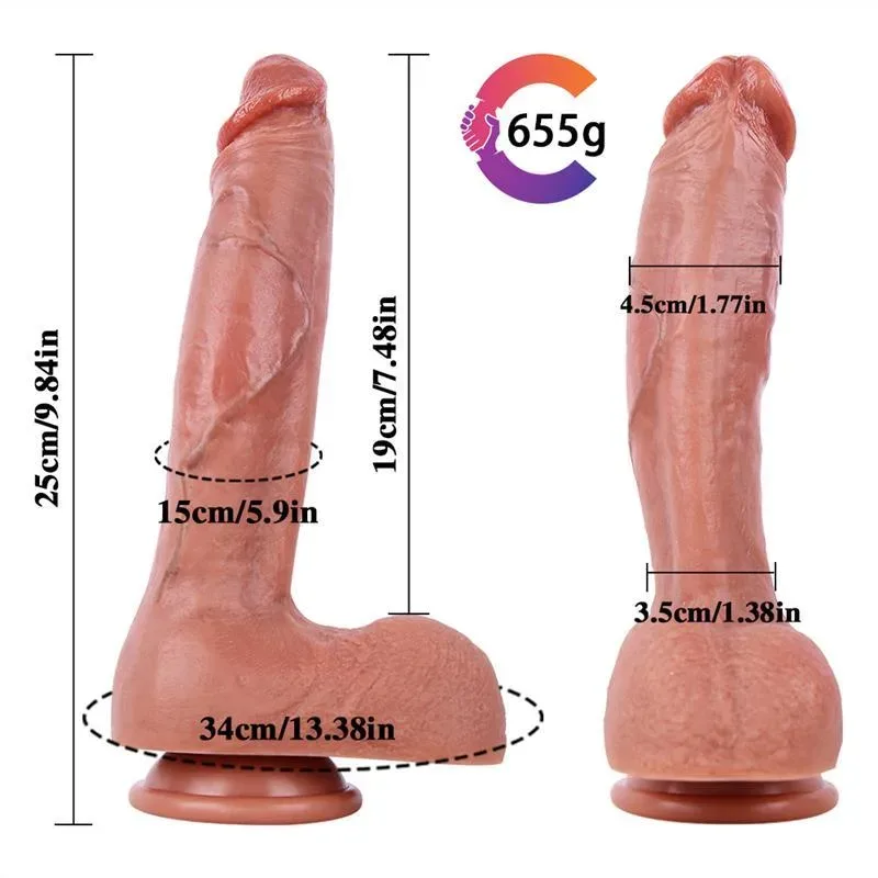 9.5 IN Ultra Soft Silicone Dildo with Blue Veins 1 9.5 IN Ultra Soft Silicone Dildo with Blue Veins 1