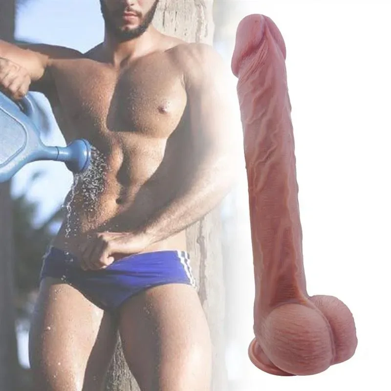 14.5 IN Huge American Cock Extra Large Silicone Dildo 3 14.5 IN Huge American Cock Extra Large Silicone Dildo 3