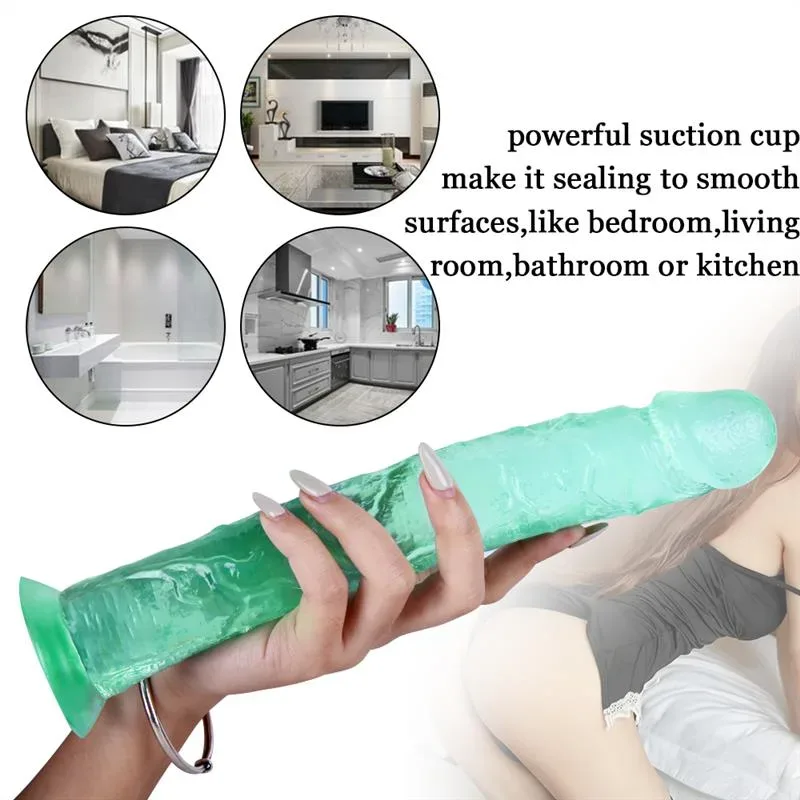 10 IN Long Slim Green PVC Dildo Strap On Kits 7 10 IN Long Slim Green PVC Dildo Strap On Kits 7