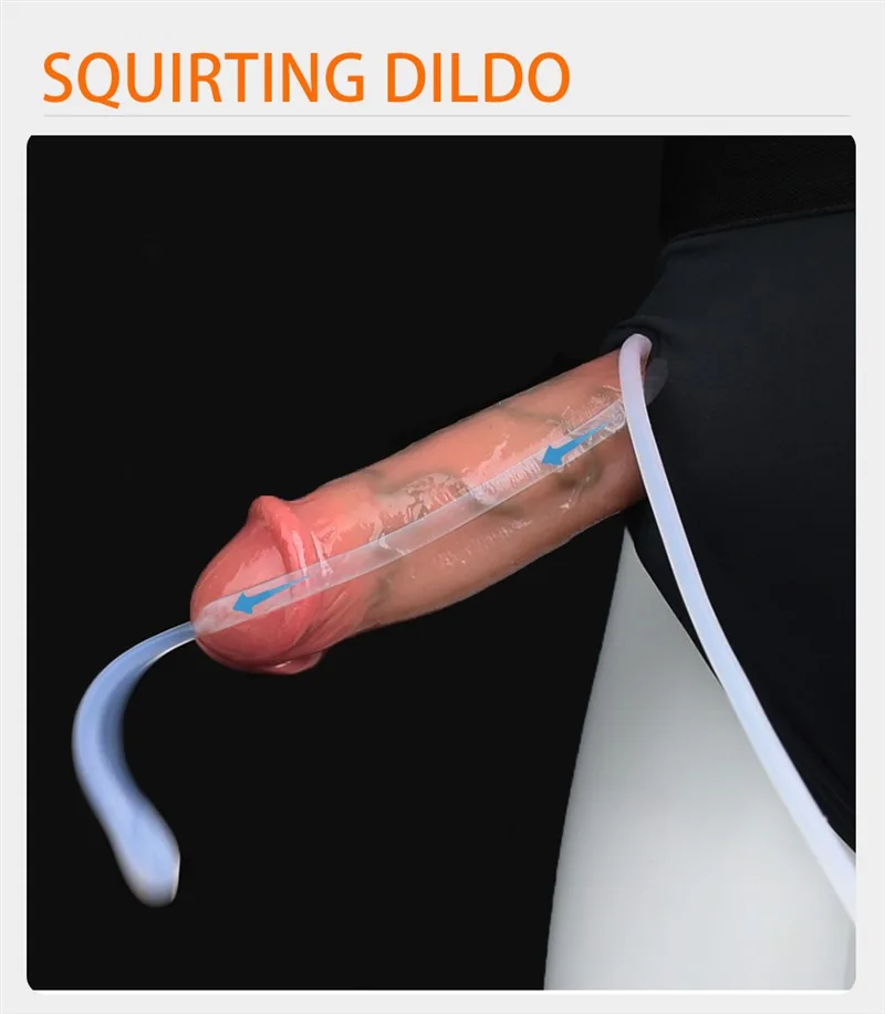 6 IN Short Fat Silicone Realistic Cum Squirting Dildo 4 6 IN Short Fat Silicone Realistic Cum Squirting Dildo 4