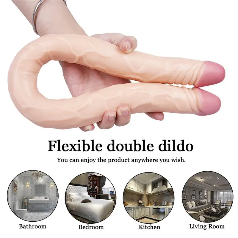22 IN Long Flexible Double Ended Dildo 4 22 IN Long Flexible Double Ended Dildo 4