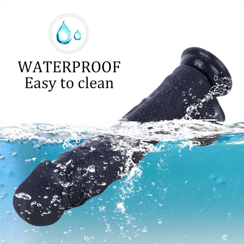 9.5 IN Black Realistic Dildo Strap On Harness Set 9 9.5 IN Black Realistic Dildo Strap On Harness Set 9