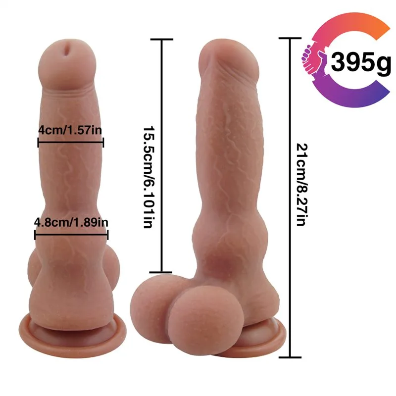 8 IN Unique Real Touch Silicone Knot Dildo 1 8 IN Unique Real Touch Silicone Knot Dildo 1
