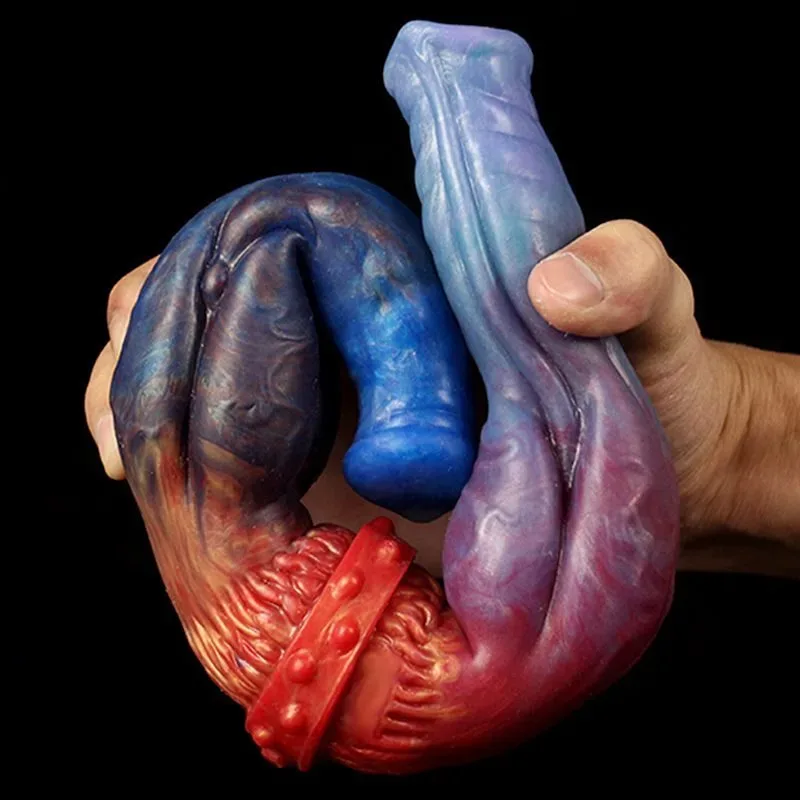 14 IN Fantasy Double Ended Dog Knot Dildo for Lesbian 3 14 IN Fantasy Double Ended Dog Knot Dildo for Lesbian 3