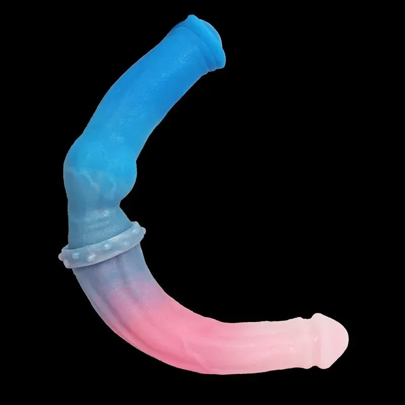15.5 IN Flexible Long Double Sided Horse Dildo 2 15.5 IN Flexible Long Double Sided Horse Dildo 2