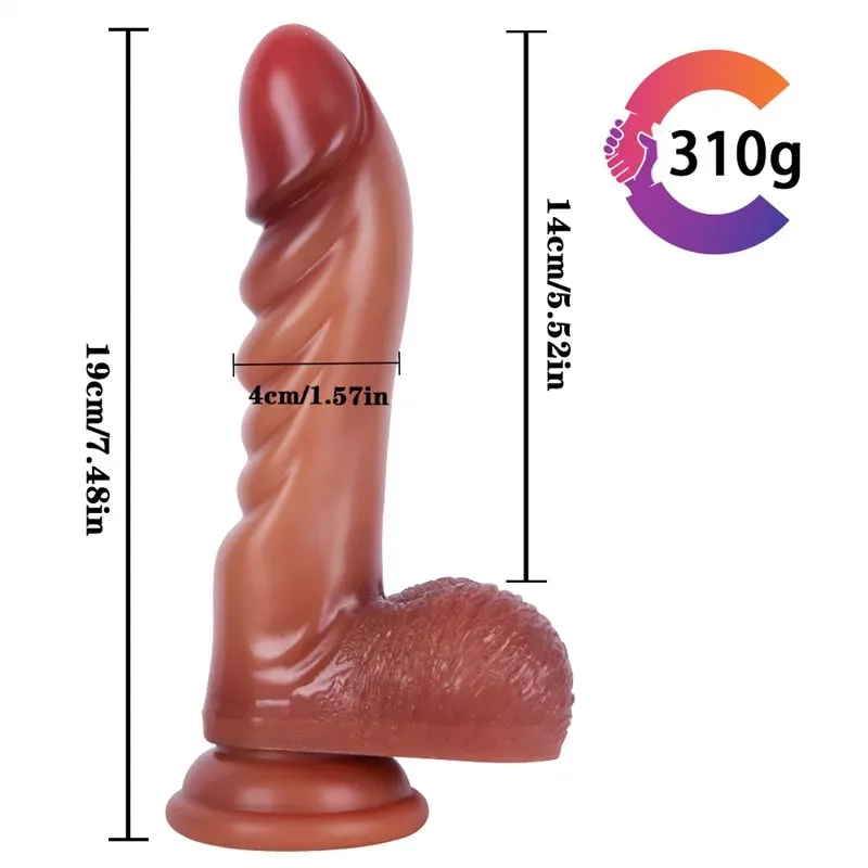 7.5 IN Life Size Liquid Silicone Convex Dildo 1 7.5 IN Life Size Liquid Silicone Convex Dildo 1