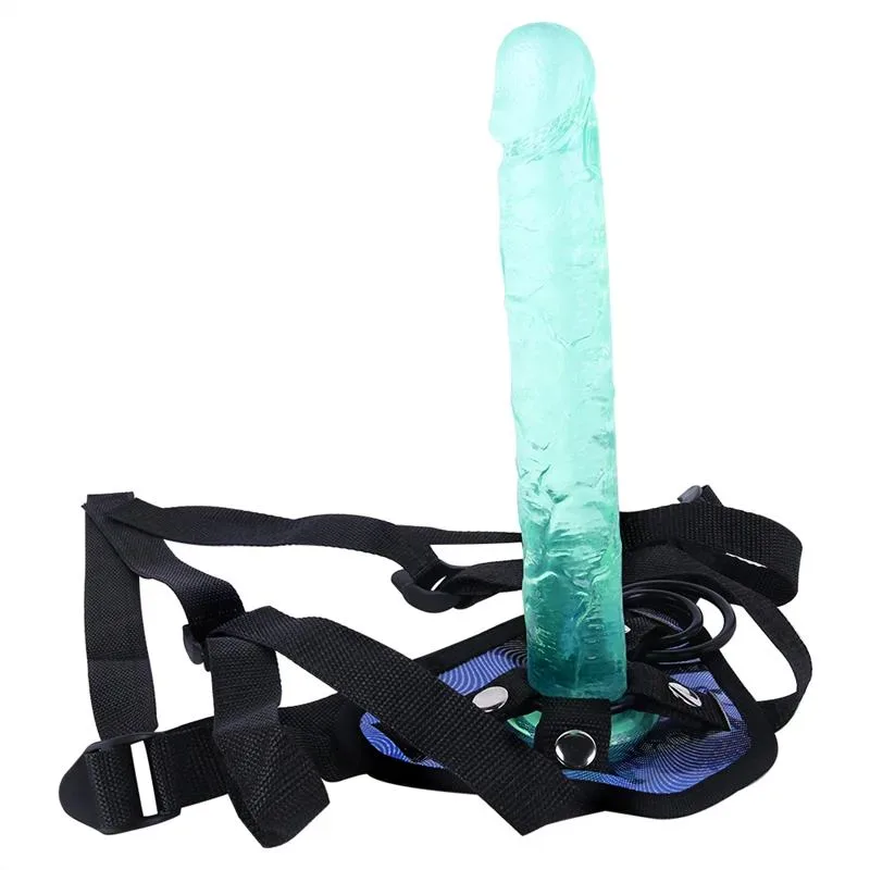 10 IN Long Slim Green PVC Dildo Strap On Kits 3 10 IN Long Slim Green PVC Dildo Strap On Kits 3