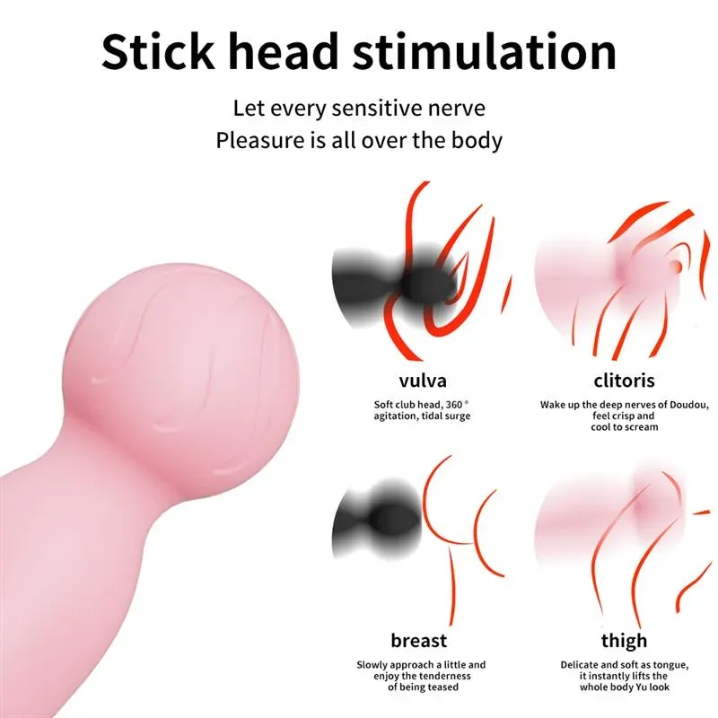 Cordless 10 Vibration Pink Magic Wand Massager 2 Cordless 10 Vibration Pink Magic Wand Massager 2