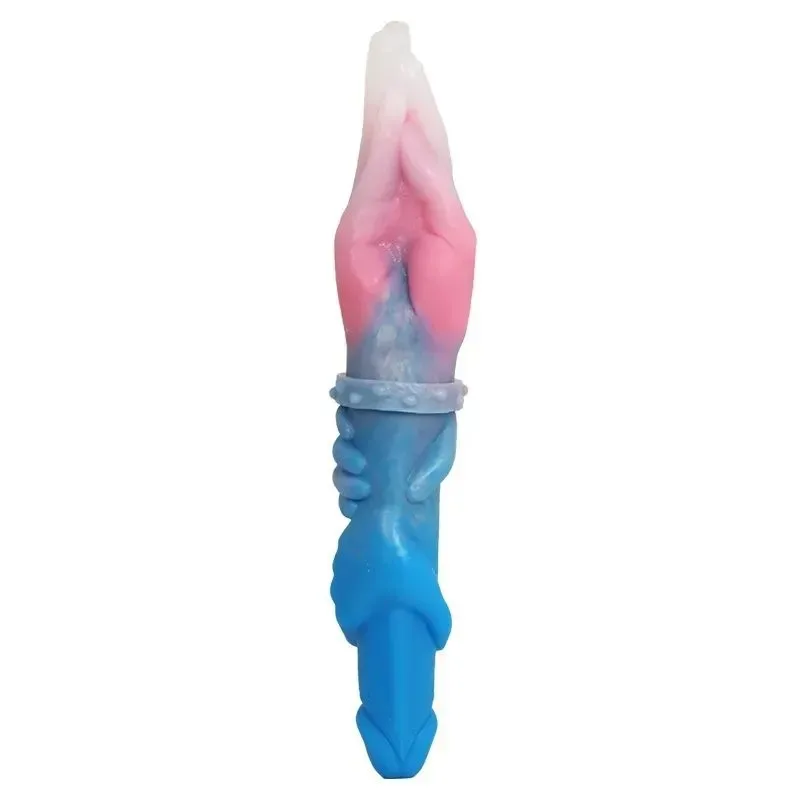 13 IN Colored Double Fisting Dildo Magic Hand Cock - Image 1