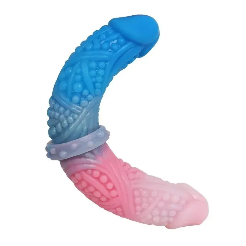 10.5 IN Flexible Beaded Double Penetration Dildo - Image 1