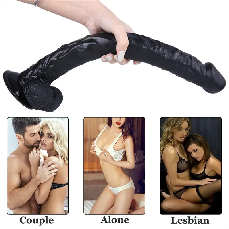 15 IN Long Slim Lifelike PVC Suciton Cup Dildo 7 15 IN Long Slim Lifelike PVC Suciton Cup Dildo 7