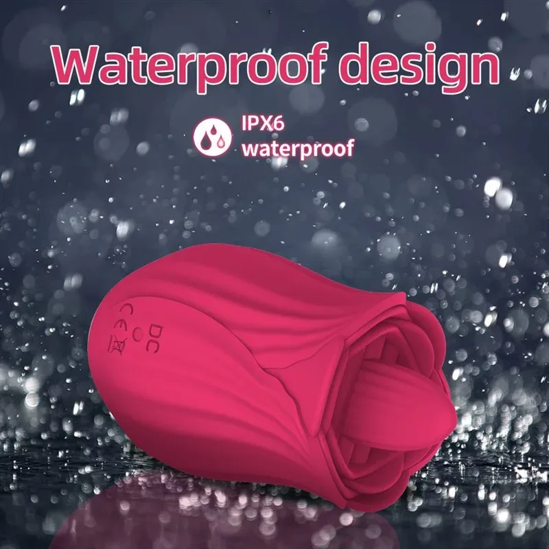 Women Rose Tongue Licking Toy with Vibrating Egg 5 Women Rose Tongue Licking Toy with Vibrating Egg 5