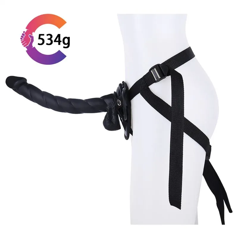 12 IN Long Slim Dildo Unisex Strap-On Harness Kit 2 12 IN Long Slim Dildo Unisex Strap-On Harness Kit 2