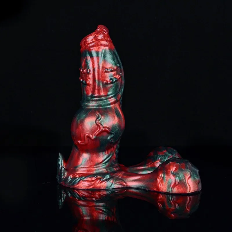 7.7 IN Short Fat Dog Knot Dildo Silicone Unrealistic Sex Toy 3 7.7 IN Short Fat Dog Knot Dildo Silicone Unrealistic Sex Toy 3