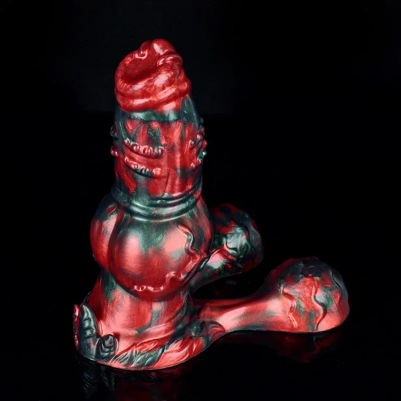 7.7 IN Short Fat Dog Knot Dildo Silicone Unrealistic Sex Toy 5 7.7 IN Short Fat Dog Knot Dildo Silicone Unrealistic Sex Toy 5