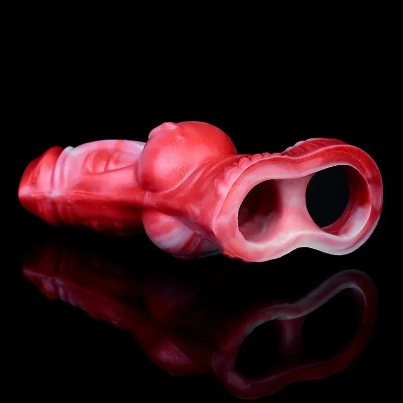 4.9 / 5.8 IN Cumming Ejaculating Big Knot Sleeve Silicone Penis Sheath 7 4.9 / 5.8 IN Cumming Ejaculating Big Knot Sleeve Silicone Penis Sheath 7