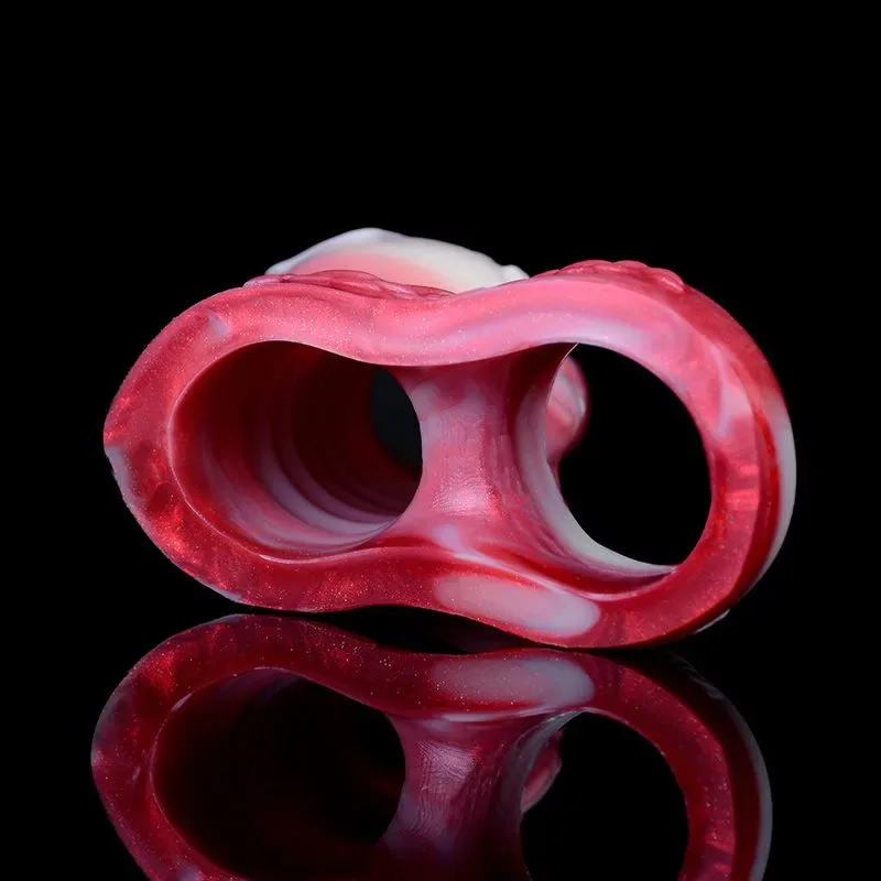 5 / 5.9 IN Ejaculating Double Knots Penis Sleeve Fantasy Cock Extender 7 5 / 5.9 IN Ejaculating Double Knots Penis Sleeve Fantasy Cock Extender 7