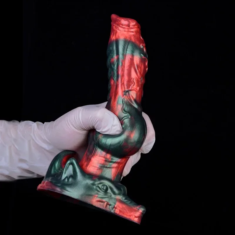 8 IN Silicone Wolf Dildo Big Knotted K9 Canine Sex Toy 11 8 IN Silicone Wolf Dildo Big Knotted K9 Canine Sex Toy 11