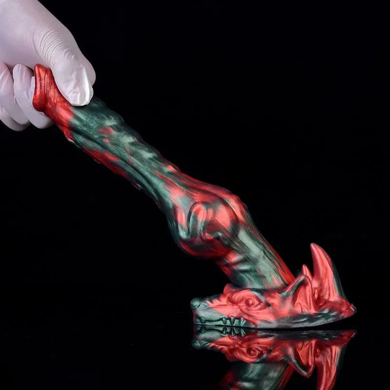 8 IN Silicone Wolf Dildo Big Knotted K9 Canine Sex Toy 13 8 IN Silicone Wolf Dildo Big Knotted K9 Canine Sex Toy 13