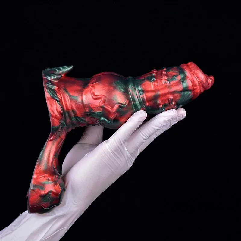 7.7 IN Short Fat Dog Knot Dildo Silicone Unrealistic Sex Toy 9 7.7 IN Short Fat Dog Knot Dildo Silicone Unrealistic Sex Toy 9